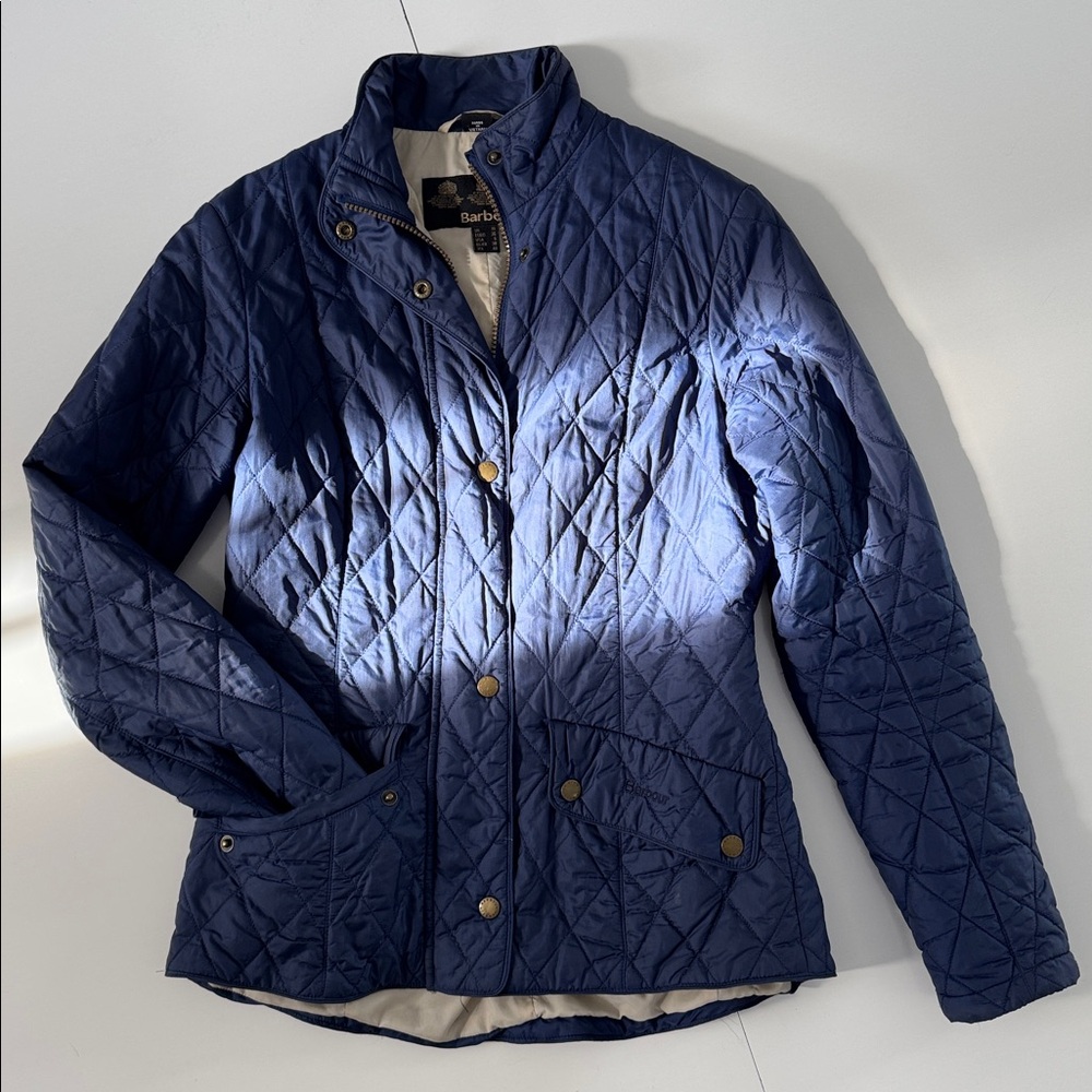 Barbour Women’s Flyweight Cavalry Quilty Lightweight Jacket  - navy